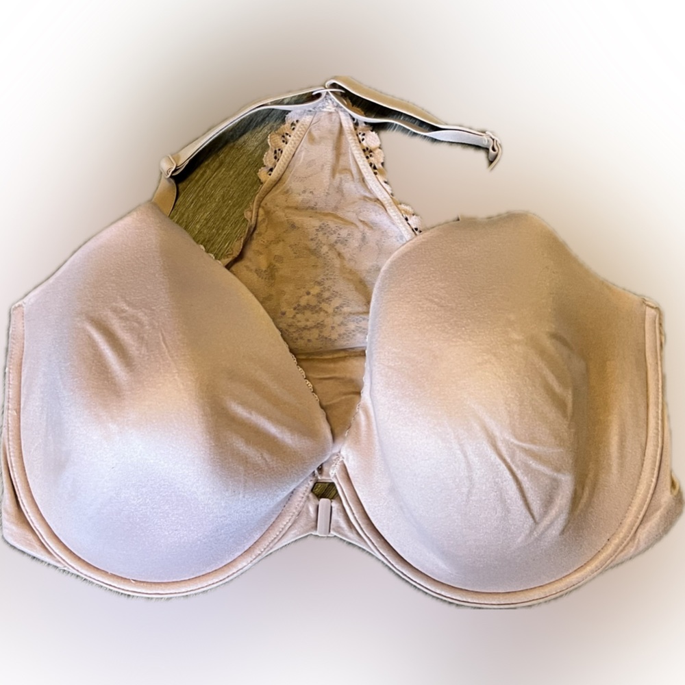 Body by Victoria Racerback Perfect Coverage Bra with Front Closure Size 36DDD